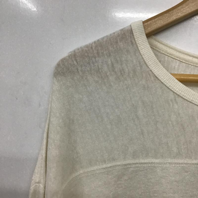 ゴーヘンプ GOHEMP カットソー 半袖 半袖カットソー 無地Tシャツ クルーネックカットソー M 無地 アイボリー / アイボリー / メンズ USED 古着 中古 10161611