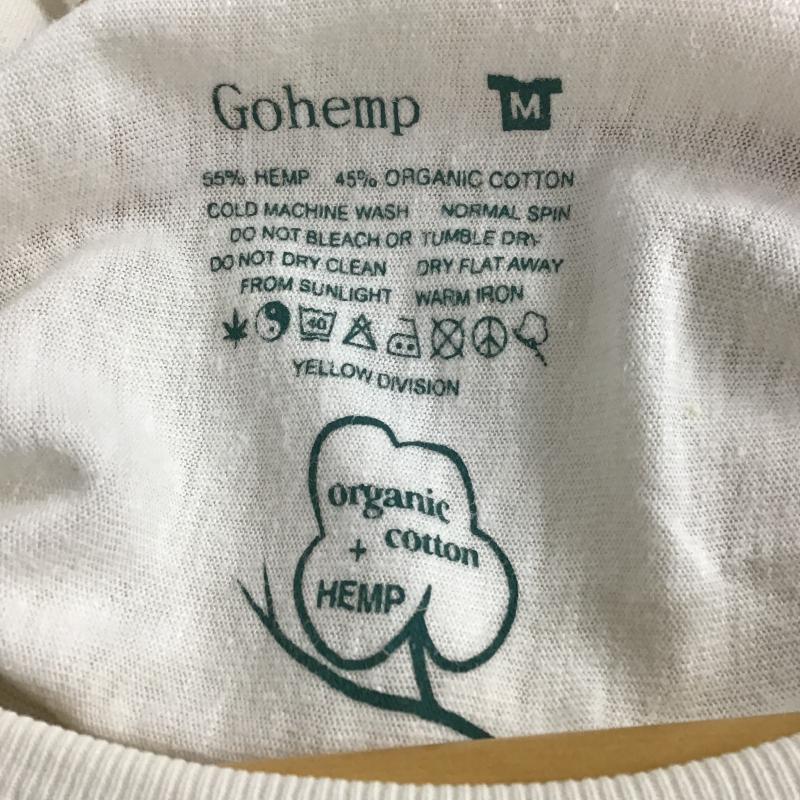 ゴーヘンプ GOHEMP カットソー 半袖 半袖カットソー 無地Tシャツ クルーネックカットソー M 無地 アイボリー / アイボリー / メンズ USED 古着 中古 10161611