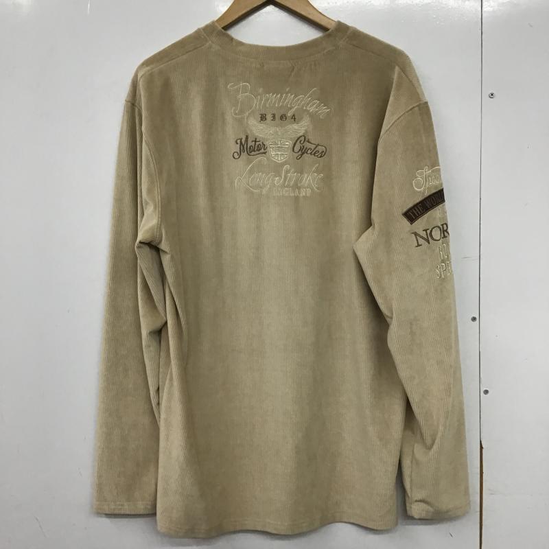 ノートン Norton カットソー 長袖 長袖カットソー コーデュロイカットソー XXL ロゴ、文字 ベージュ / ベージュ / beige メンズ USED 古着 中古 10161613