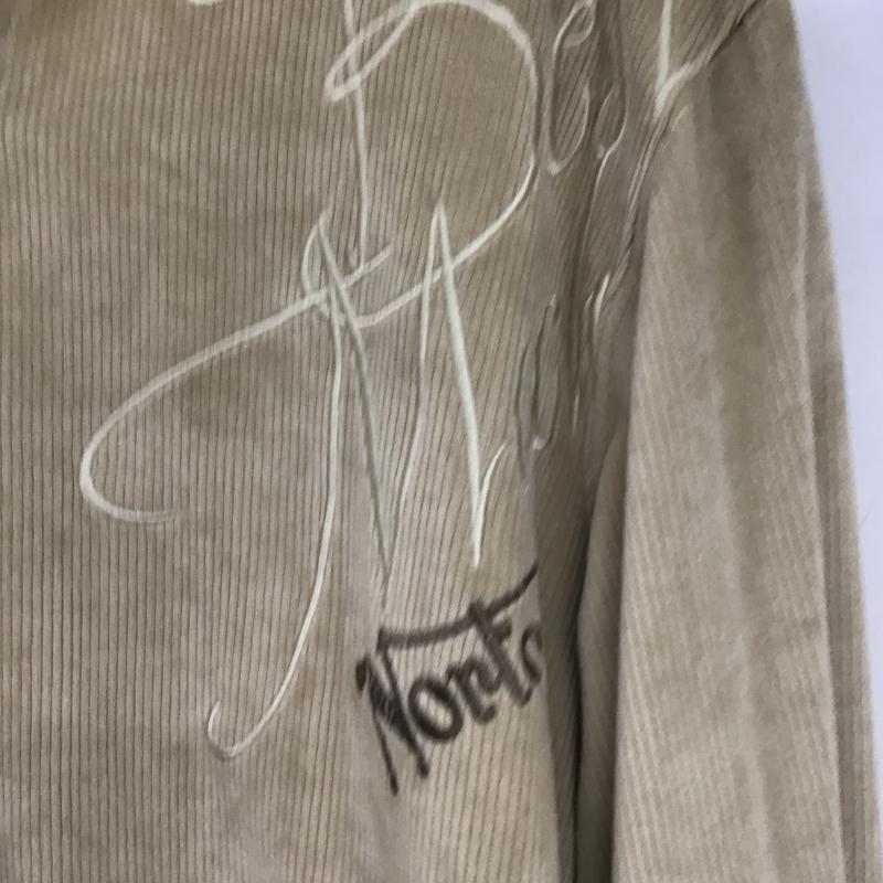 ノートン Norton カットソー 長袖 長袖カットソー コーデュロイカットソー XXL ロゴ、文字 ベージュ / ベージュ / beige メンズ USED 古着 中古 10161613
