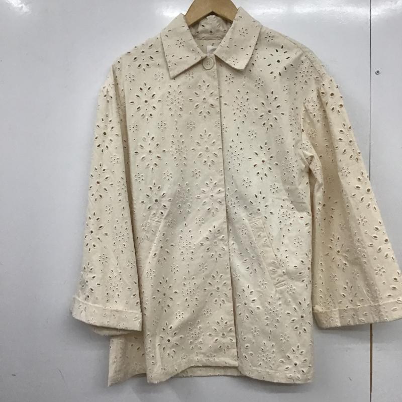 アイアム I_am ジャケット、上着 ジャケット、ブレザー FREE 無地 アイボリー / アイボリー / レディース USED 古着 中古 10161614