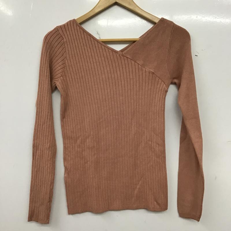 アズールバイマウジー AZUL BY MOUSSY カットソー 長袖 S 無地 桃 / ピンク / pink レディース USED 古着 中古 10161615