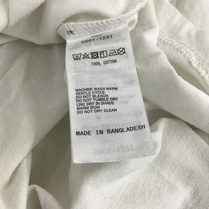 チャムス CHUMS Tシャツ 半袖 半袖カットソー プリントTシャツ クルーネックカットソー XL プリント 白 / ホワイト / white メンズ USED 古着 中古 10161620