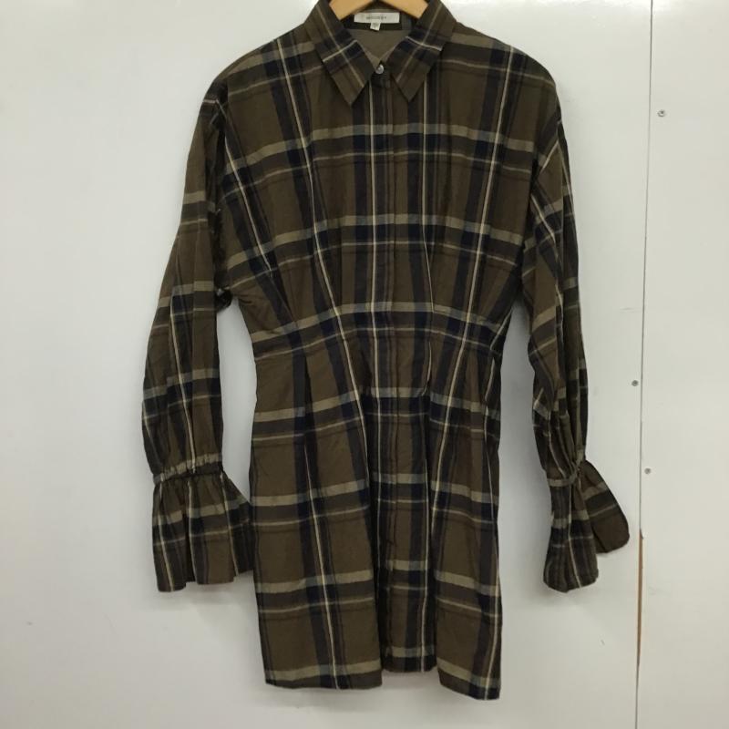 マウジー MOUSSY ワンピース ミニスカート 010ESB30-2570 キャンディスリーブ インディゴ ミニ ドレス 2 チェック マルチカラー / マルチカラー / multicolor レディース USED 古着 中古 10161623