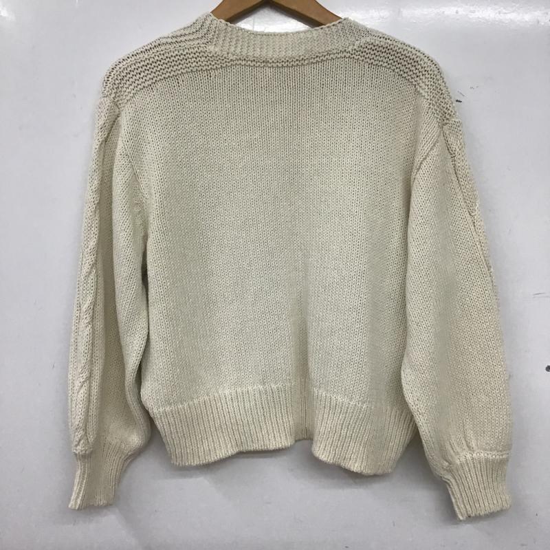 オペークドットクリップ OPAQUE.CLIP カーディガン 長袖 FREE 無地 白 / ホワイト / white レディース USED 古着 中古 10161624