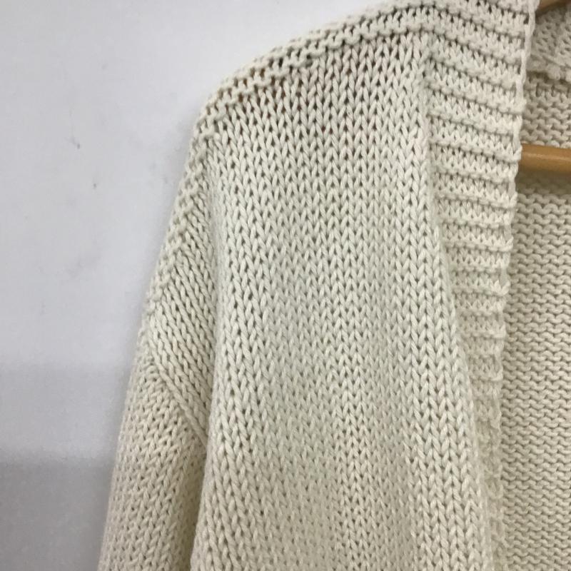 オペークドットクリップ OPAQUE.CLIP カーディガン 長袖 FREE 無地 白 / ホワイト / white レディース USED 古着 中古 10161624