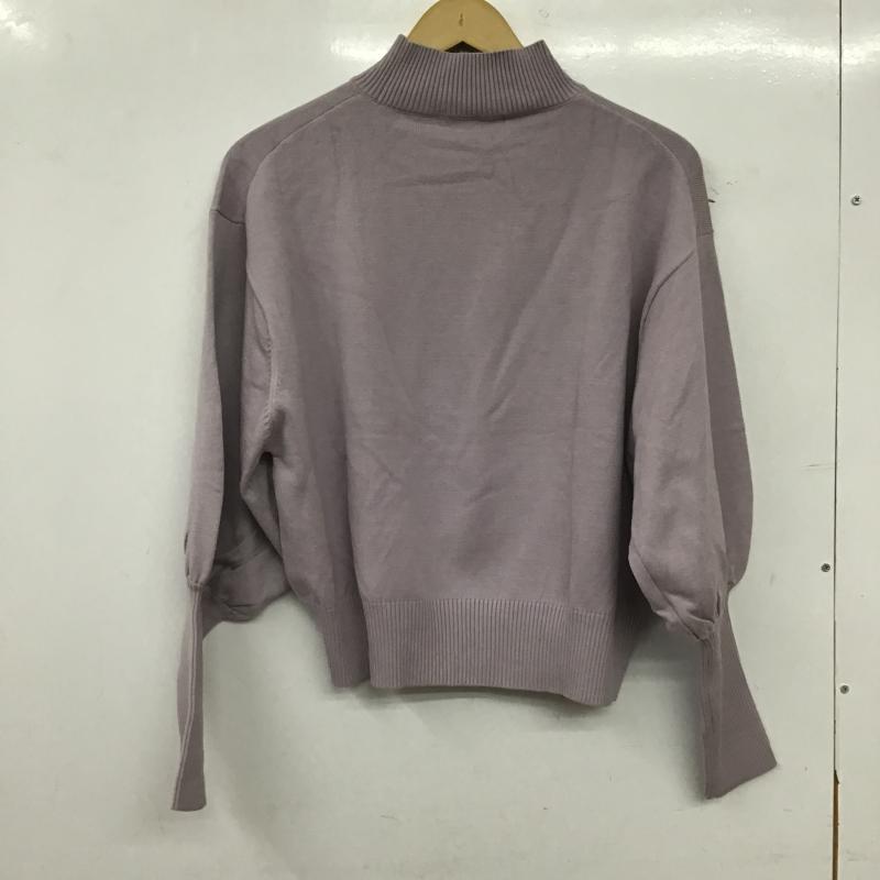 スライ SLY ニット、セーター 長袖 030DAH70-6080 VOLUME SLEEVE HG TOPS FREE 無地 紫 / パープル / purple レディース USED 古着 中古 10161627