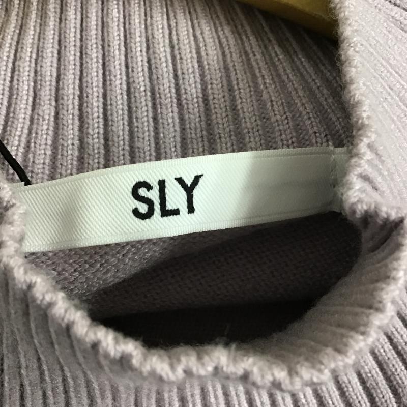 スライ SLY ニット、セーター 長袖 030DAH70-6080 VOLUME SLEEVE HG TOPS FREE 無地 紫 / パープル / purple レディース USED 古着 中古 10161627