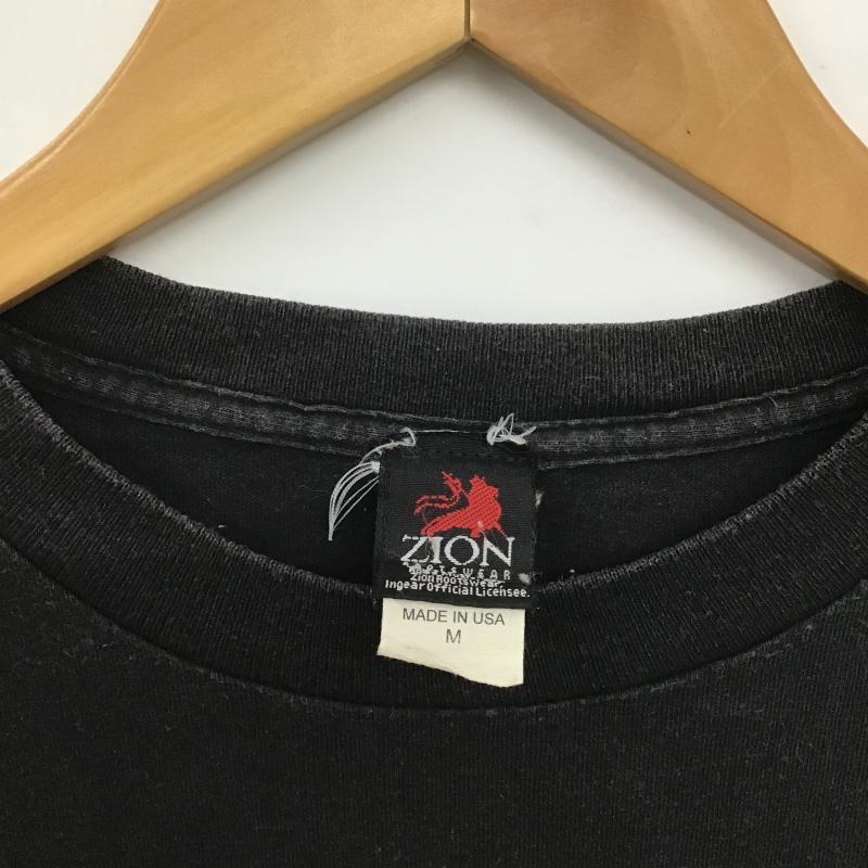 ジオン ZION Tシャツ 半袖 半袖カットソー プリントTシャツ クルーネックカットソー M プリント ダークグレー / ダークグレー / メンズ USED 古着 中古 10161628