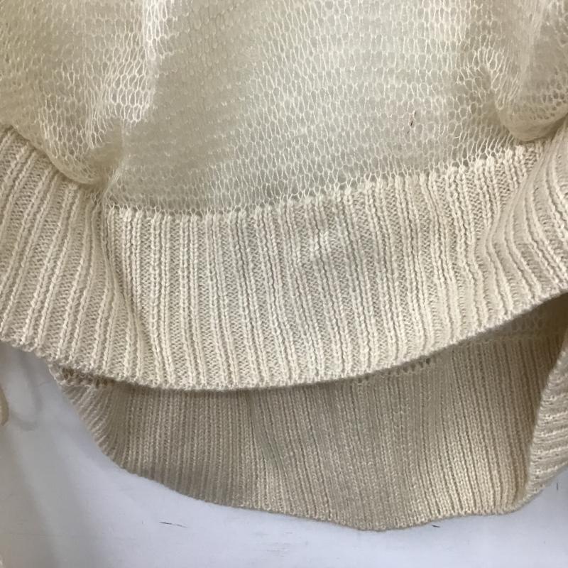 カスタネ Kastane ニット、セーター 長袖 KAZ1051105A0001 刺繍シアーロゴニット FREE 無地 アイボリー / アイボリー / レディース USED 古着 中古 10161629