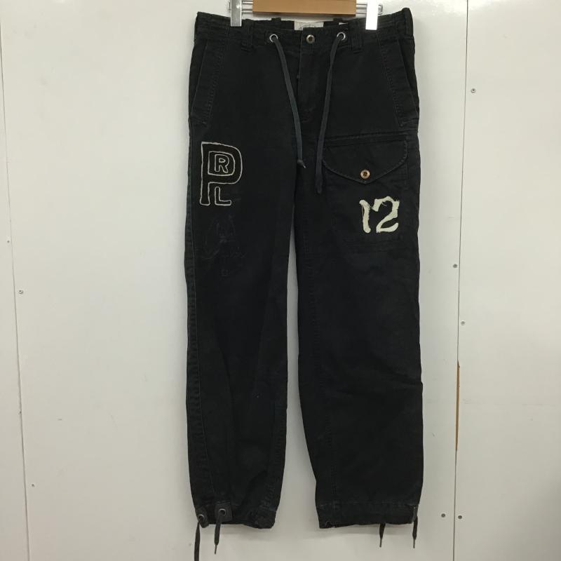 ポロバイラルフローレン Polo by RALPH LAUREN パンツ ワークパンツ、ペインターパンツ ワークパンツ ワイドパンツ カジュアルパンツ 32インチ ロゴ、文字 紺 / ネイビー / navy メンズ USED 古着 中古 10161634