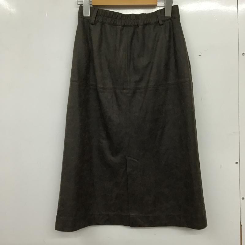 ジーナシス JEANASIS スカート ロングスカート JS050677MC S 無地 茶 / ブラウン / brown レディース USED 古着 中古 10161635