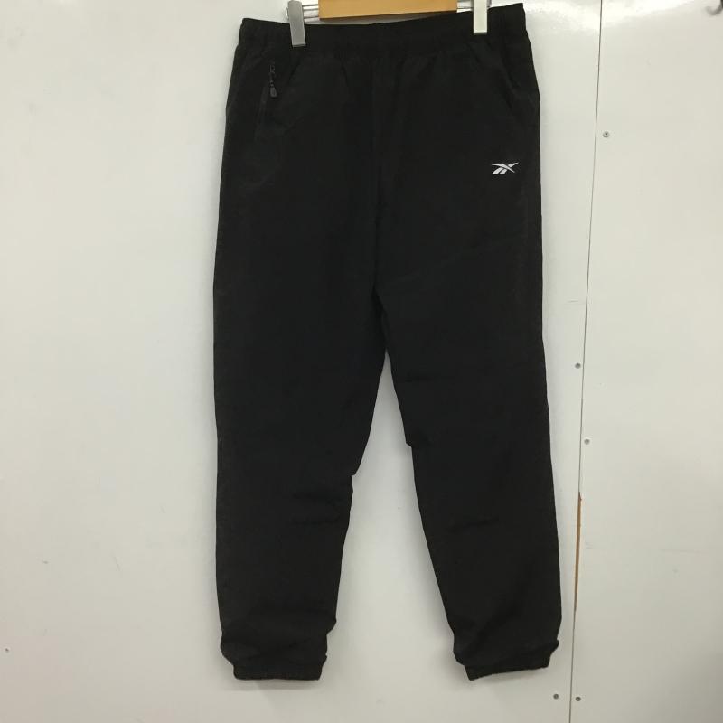 リーボック Reebok パンツ ワークパンツ、ペインターパンツ ワークパンツ ワイドパンツ カジュアルパンツ ナイロンパンツ LL ロゴ、文字 黒 / ブラック / black メンズ USED 古着 中古 10161637