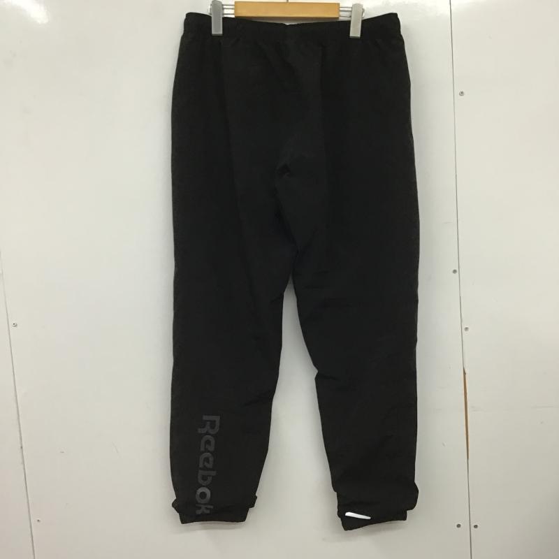 リーボック Reebok パンツ ワークパンツ、ペインターパンツ ワークパンツ ワイドパンツ カジュアルパンツ ナイロンパンツ LL ロゴ、文字 黒 / ブラック / black メンズ USED 古着 中古 10161637