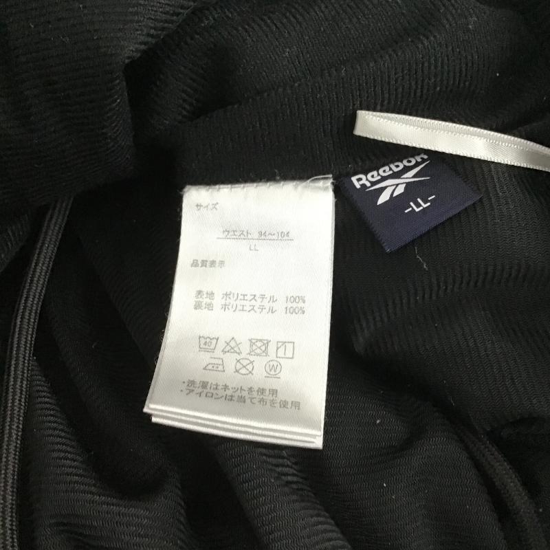 リーボック Reebok パンツ ワークパンツ、ペインターパンツ ワークパンツ ワイドパンツ カジュアルパンツ ナイロンパンツ LL ロゴ、文字 黒 / ブラック / black メンズ USED 古着 中古 10161637