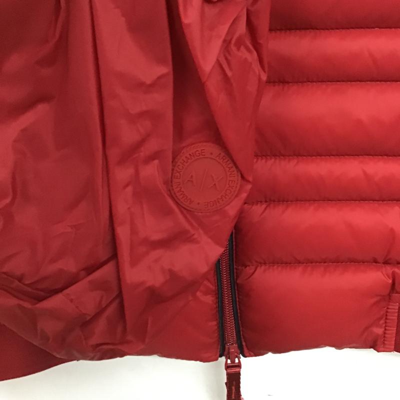 アルマーニエクスチェンジ ARMANI EXCHANGE ベスト ベスト ジップアップダウンベスト アウター S ロゴ、文字 赤 / レッド / red メンズ USED 古着 中古 10161639
