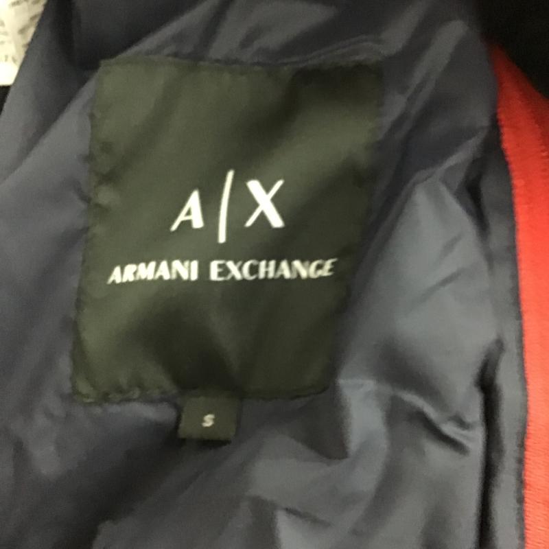 アルマーニエクスチェンジ ARMANI EXCHANGE ベスト ベスト ジップアップダウンベスト アウター S ロゴ、文字 赤 / レッド / red メンズ USED 古着 中古 10161639