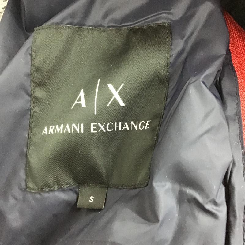 アルマーニエクスチェンジ ARMANI EXCHANGE ベスト ベスト ジップアップダウンベスト アウター S ロゴ、文字 赤 / レッド / red メンズ USED 古着 中古 10161639