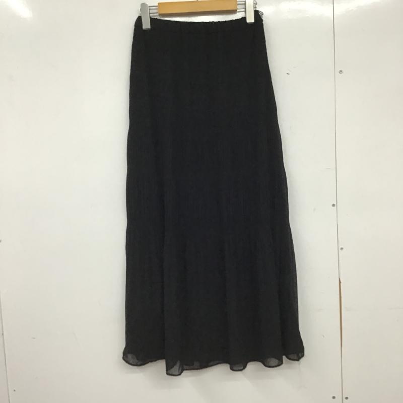 ローリーズファーム LOWRYS FARM スカート ロングスカート FREE 無地 黒 / ブラック / black レディース USED 古着 中古 10161643