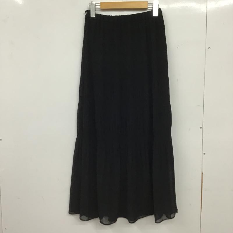 ローリーズファーム LOWRYS FARM スカート ロングスカート FREE 無地 黒 / ブラック / black レディース USED 古着 中古 10161643
