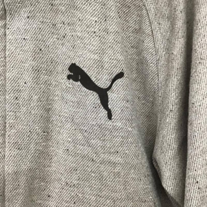 プーマ PUMA ジャケット、上着 ジャンパー、ブルゾン ジップアップジャケット アウター ジャージ L ロゴ、文字 ベージュ / ベージュ / beige メンズ USED 古着 中古 10161644