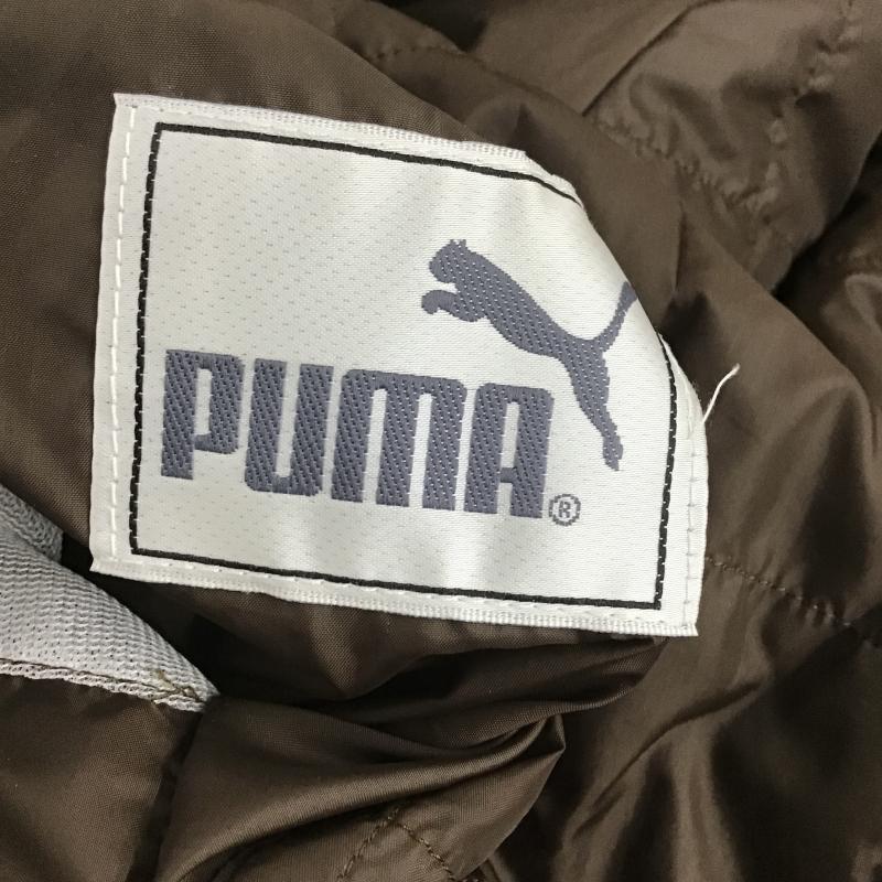 プーマ PUMA ジャケット、上着 ジャンパー、ブルゾン ジップアップジャケット アウター ジャージ L ロゴ、文字 ベージュ / ベージュ / beige メンズ USED 古着 中古 10161644