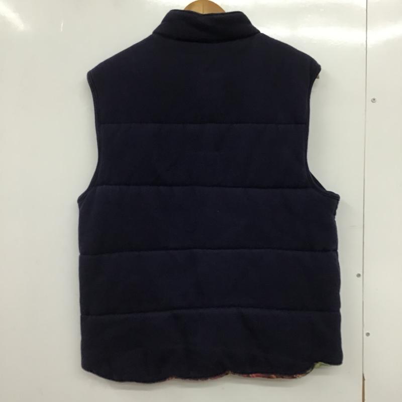 ポロバイラルフローレン Polo by RALPH LAUREN ベスト ベスト ダウンベスト ノースリーブ 前ボタン L ロゴ、文字 紺 / ネイビー / navy メンズ USED 古着 中古 10161645