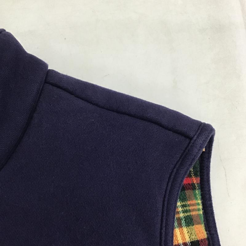 ポロバイラルフローレン Polo by RALPH LAUREN ベスト ベスト ダウンベスト ノースリーブ 前ボタン L ロゴ、文字 紺 / ネイビー / navy メンズ USED 古着 中古 10161645