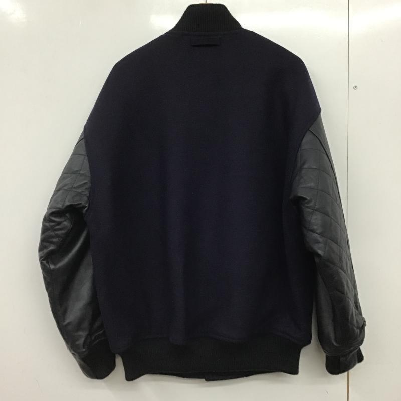 エフエイティー FAT ジャケット、上着 ジャンパー、ブルゾン スタジャン アウター フロントボタン ロゴ、文字 紺 / ネイビー / navy メンズ USED 古着 中古 10161646