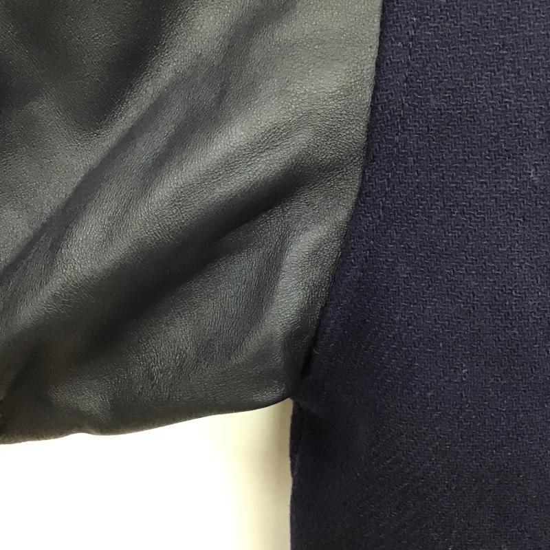 エフエイティー FAT ジャケット、上着 ジャンパー、ブルゾン スタジャン アウター フロントボタン ロゴ、文字 紺 / ネイビー / navy メンズ USED 古着 中古 10161646