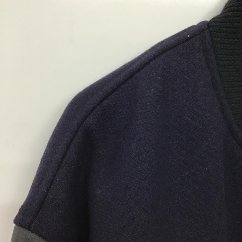 エフエイティー FAT ジャケット、上着 ジャンパー、ブルゾン スタジャン アウター フロントボタン ロゴ、文字 紺 / ネイビー / navy メンズ USED 古着 中古 10161646