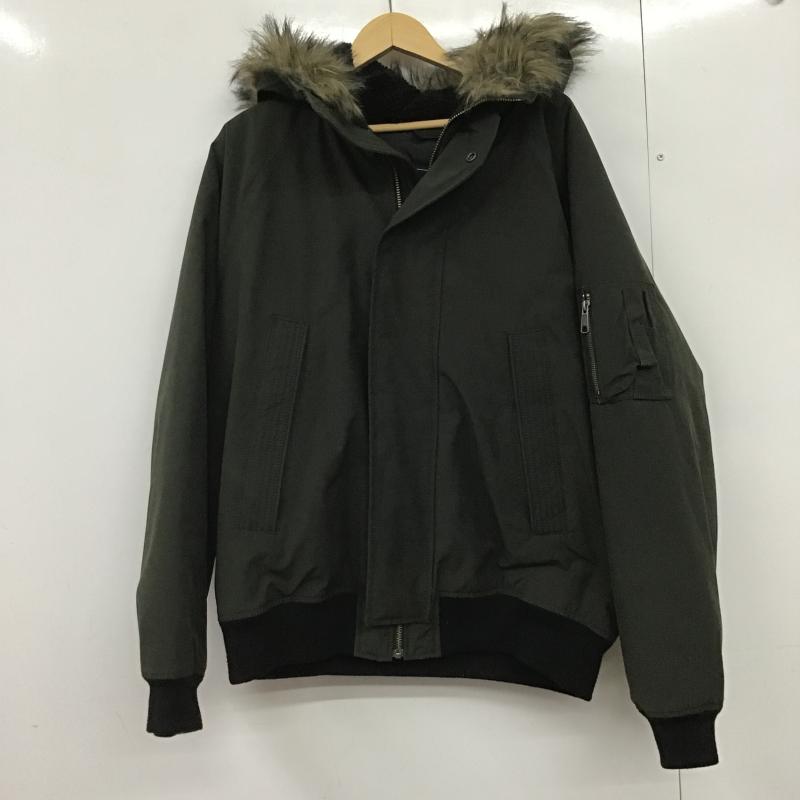 ギャップ GAP ジャケット、上着 ジャンパー、ブルゾン ジップアップジャケット アウター L 無地 カーキ / カーキ / khaki メンズ USED 古着 中古 10161647