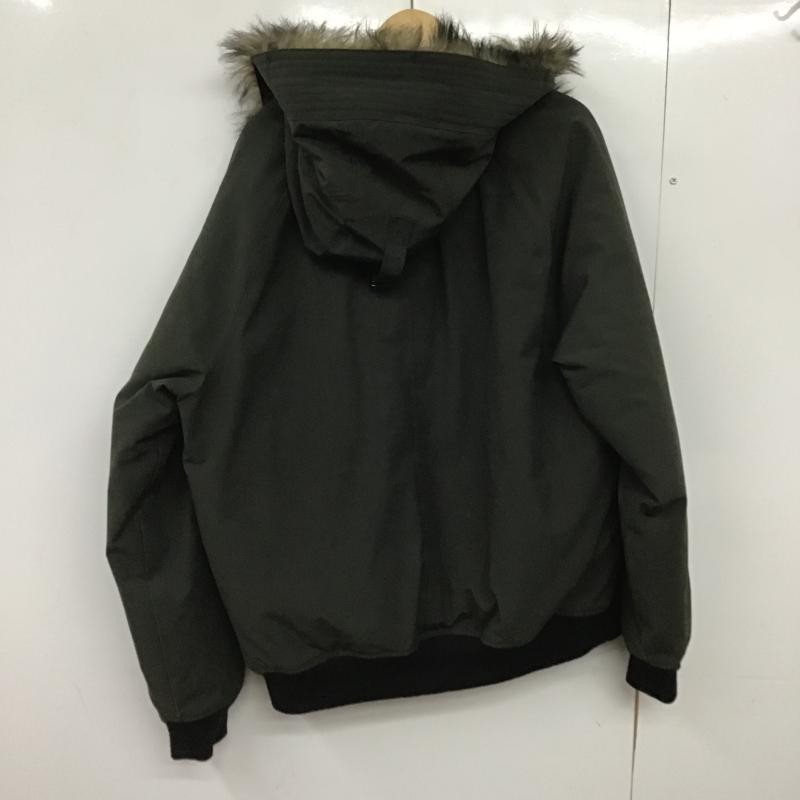 ギャップ GAP ジャケット、上着 ジャンパー、ブルゾン ジップアップジャケット アウター L 無地 カーキ / カーキ / khaki メンズ USED 古着 中古 10161647