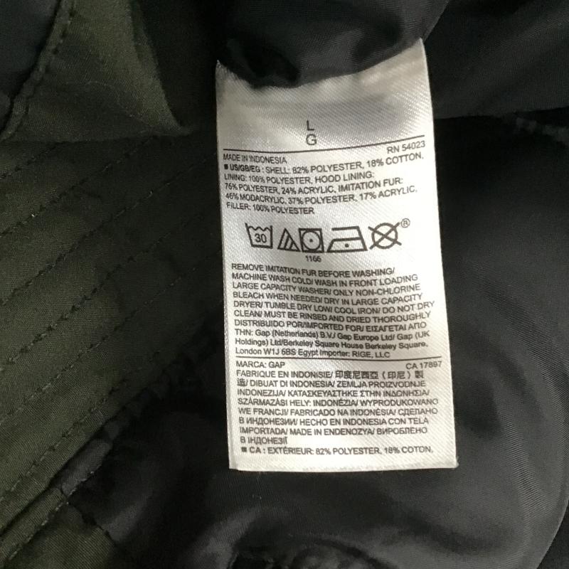 ギャップ GAP ジャケット、上着 ジャンパー、ブルゾン ジップアップジャケット アウター L 無地 カーキ / カーキ / khaki メンズ USED 古着 中古 10161647