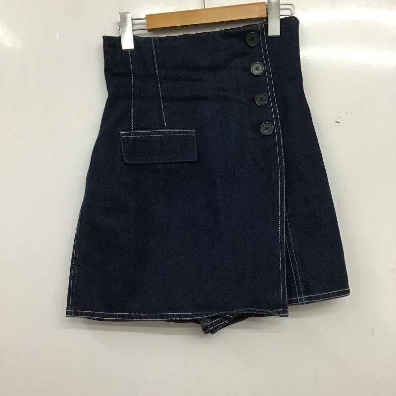 スナイデル SNIDEL パンツ キュロット SWFP222121 ハイウエストキュロット 1 無地 インディゴ / インディゴ / Indigo レディース USED 古着 中古 10161648