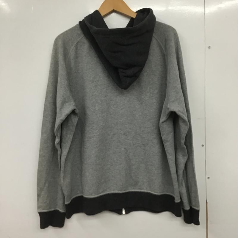 ナイキ NIKE パーカー 長袖 ジップアップパーカー 長袖パーカー カジュアルジャケット L ロゴ、文字 灰 / グレー / gray メンズ USED 古着 中古 10161649