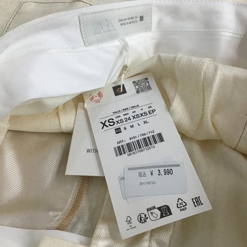 ザラ ZARA パンツ スラックス XS 無地 白 / ホワイト / white レディース USED 古着 中古 10161650