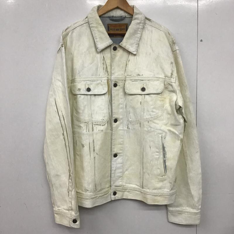 ディーゼル DIESEL ジャケット、上着 ジャンパー、ブルゾン カジュアルジャケット アウター カラージャケット デニムジャケット XXL  白 / ホワイト / white メンズ USED 古着 中古 10161651