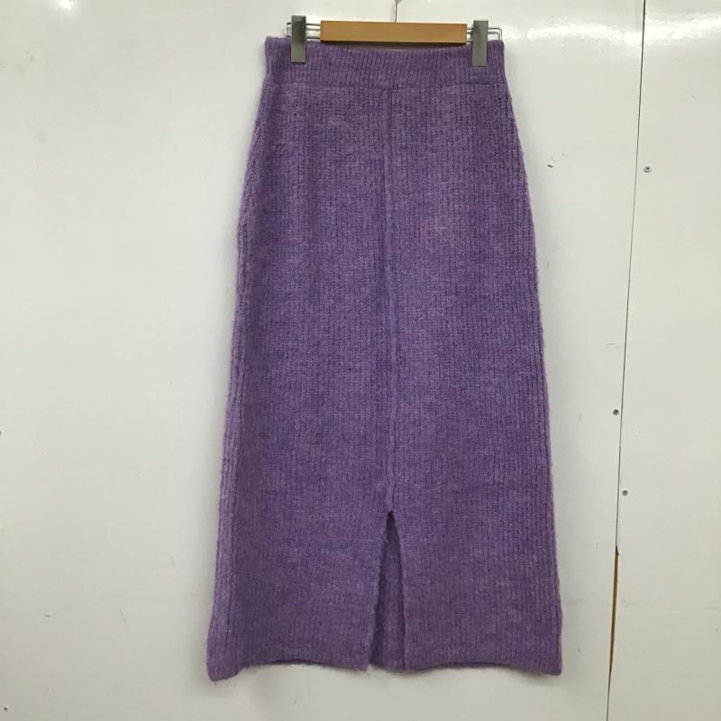 フリークスストア FREAK S STORE スカート ロングスカート 1111248901936 シャギー ニットスカート タイトスカート FREE 無地 紫 / パープル / purple レディース USED 古着 中古 10161657