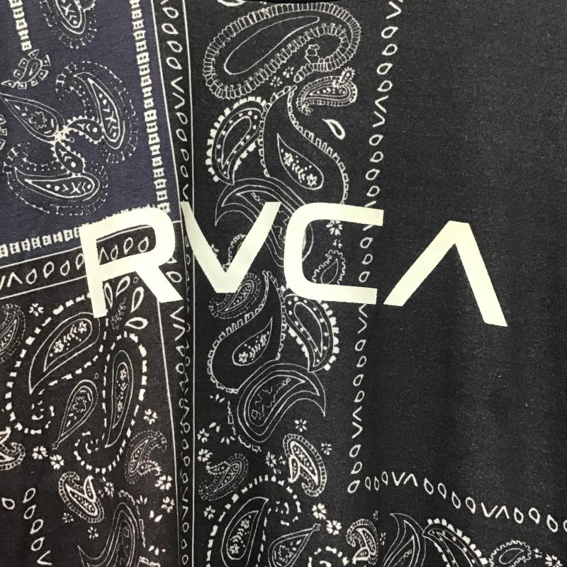 ルーカ RVCA カットソー 長袖 長袖 XL ロゴ、文字 紺 / ネイビー / navy メンズ USED 古着 中古 10161658