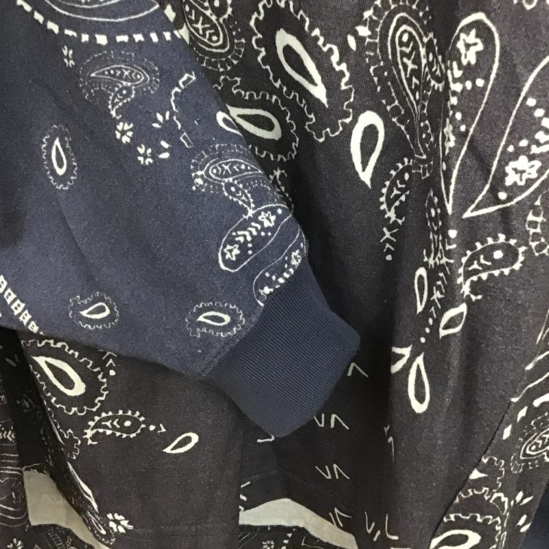 ルーカ RVCA カットソー 長袖 長袖 XL ロゴ、文字 紺 / ネイビー / navy メンズ USED 古着 中古 10161658