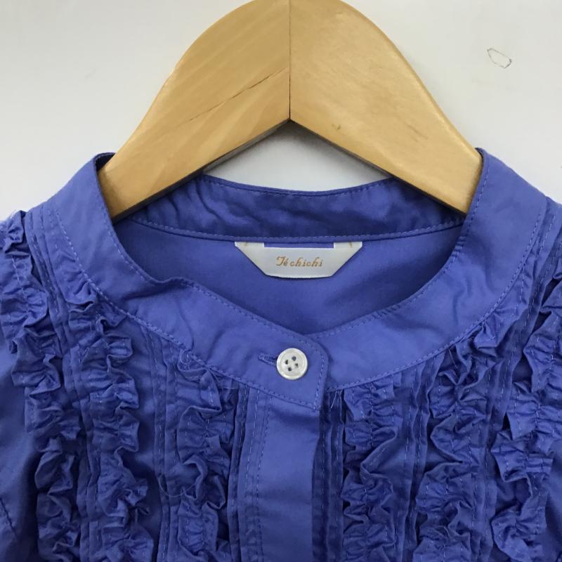 テチチ Te chichi シャツ、ブラウス 長袖 FREE 無地 青 / ブルー / blue レディース USED 古着 中古 10161662