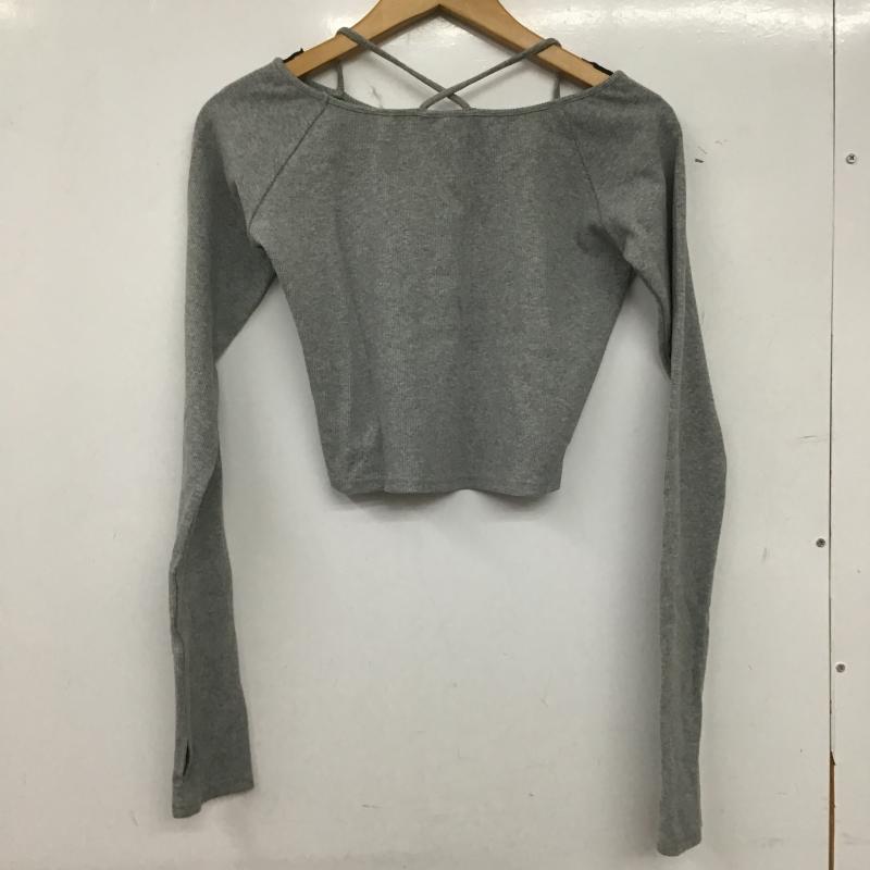 エモダ EMODA カットソー 長袖 FREE 無地 灰 / グレー / gray レディース USED 古着 中古 10161664