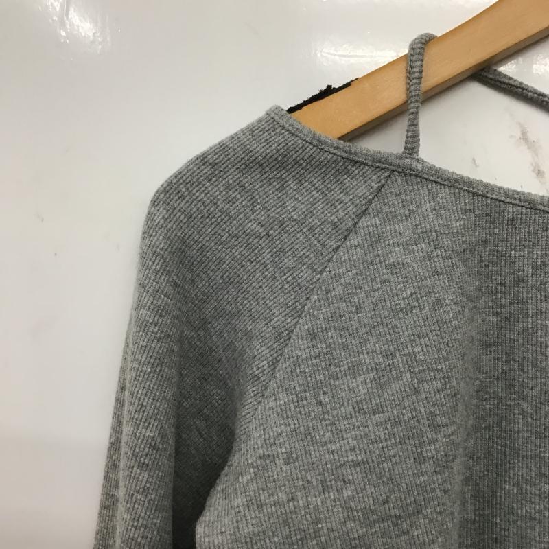 エモダ EMODA カットソー 長袖 FREE 無地 灰 / グレー / gray レディース USED 古着 中古 10161664