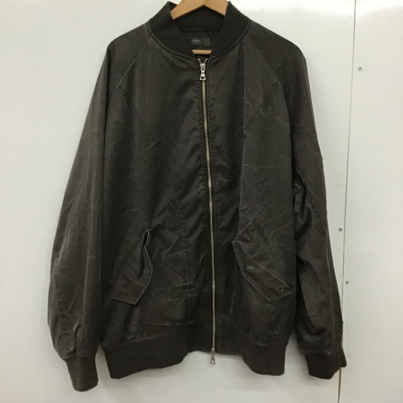 クレイル CLEL ジャケット、上着 ジャンパー、ブルゾン ジップアップジャケット アウター L ダメージ加工 茶 / ブラウン / brown メンズ USED 古着 中古 10161665