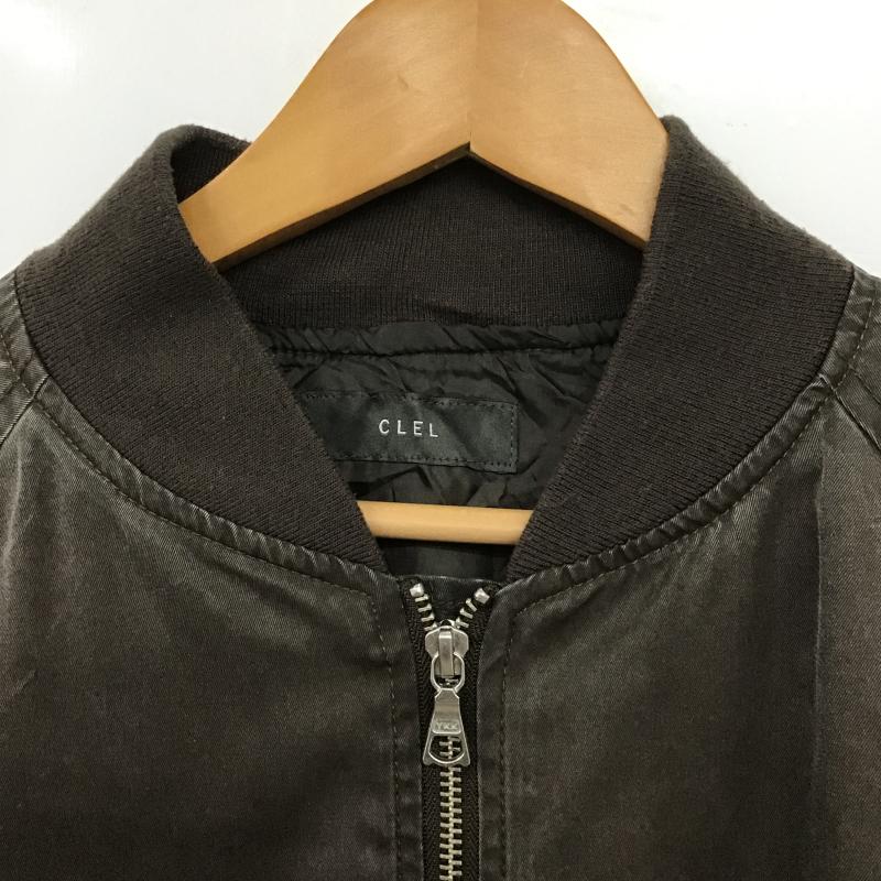 クレイル CLEL ジャケット、上着 ジャンパー、ブルゾン ジップアップジャケット アウター L ダメージ加工 茶 / ブラウン / brown メンズ USED 古着 中古 10161665