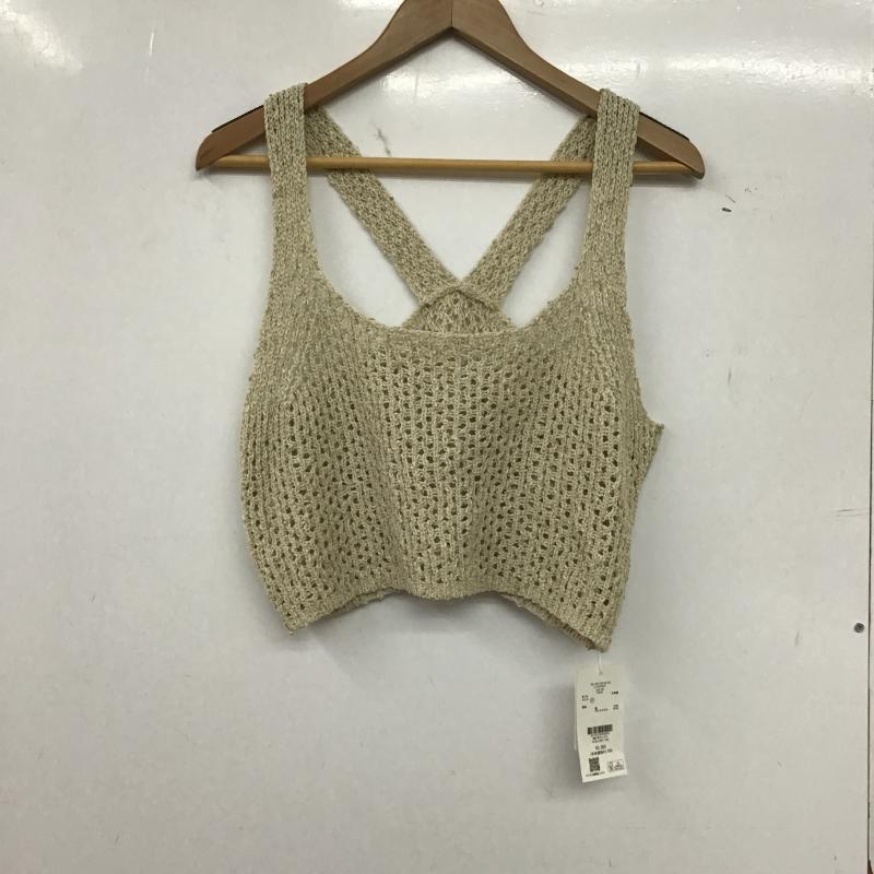 ローリーズファーム LOWRYS FARM ベスト ベスト ニットビスチェ FREE 無地 ベージュ / ベージュ / beige レディース USED 古着 中古 10161666