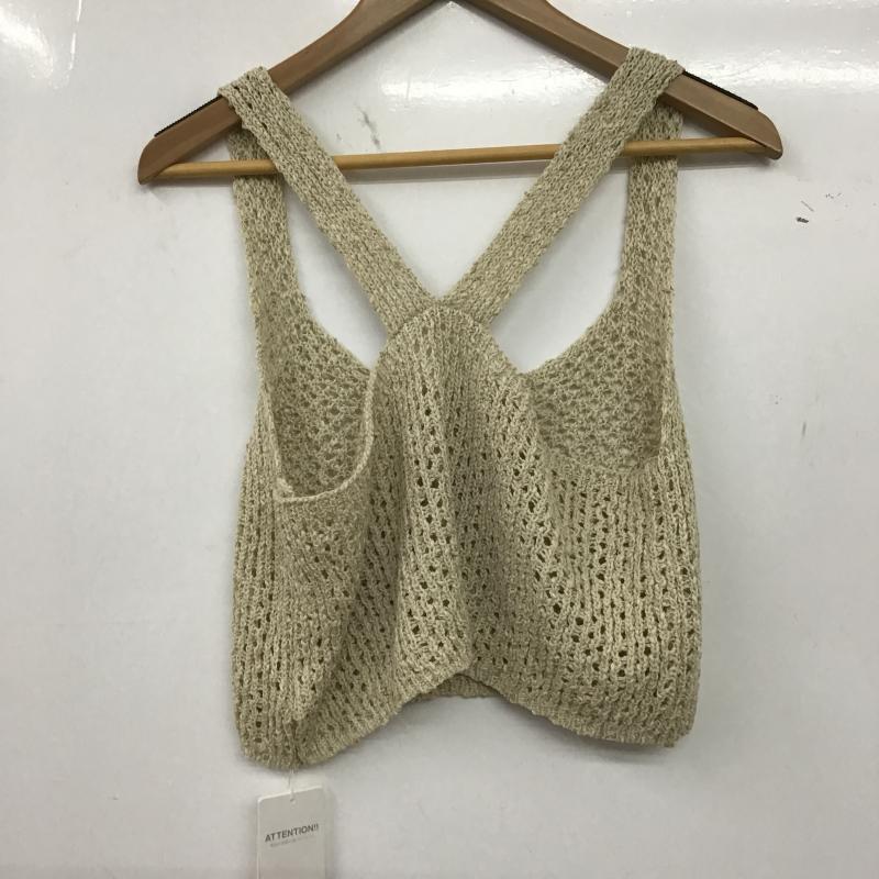 ローリーズファーム LOWRYS FARM ベスト ベスト ニットビスチェ FREE 無地 ベージュ / ベージュ / beige レディース USED 古着 中古 10161666