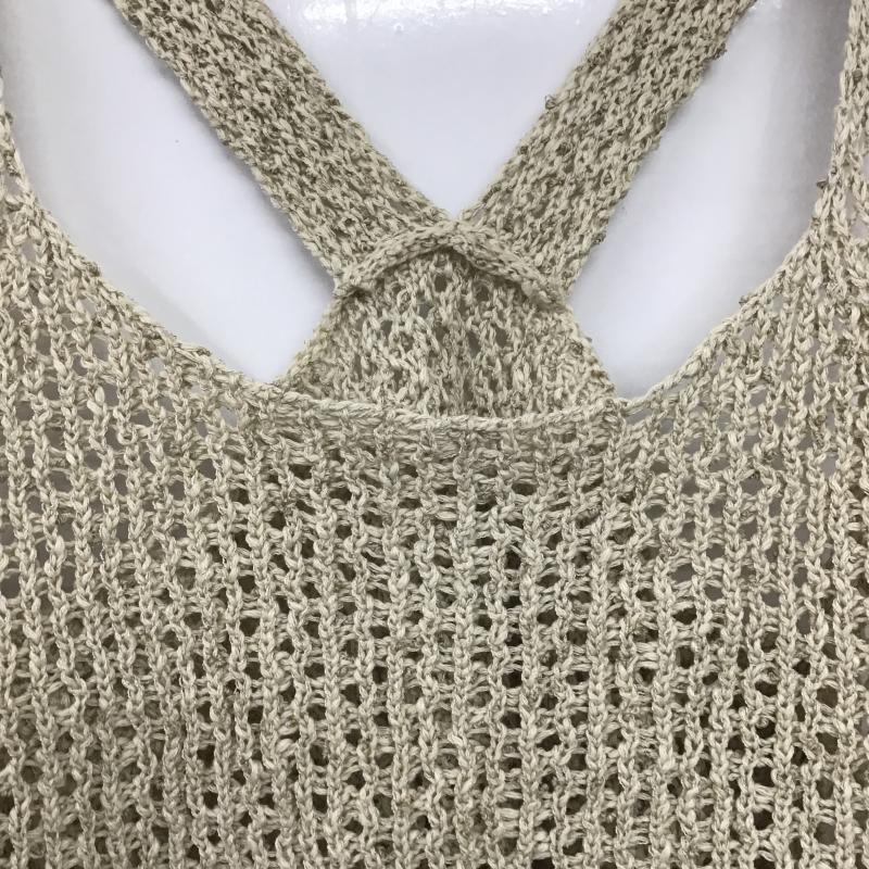 ローリーズファーム LOWRYS FARM ベスト ベスト ニットビスチェ FREE 無地 ベージュ / ベージュ / beige レディース USED 古着 中古 10161666