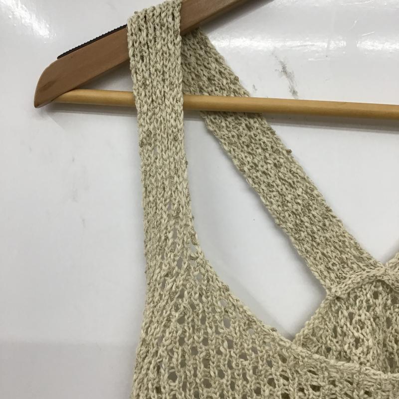 ローリーズファーム LOWRYS FARM ベスト ベスト ニットビスチェ FREE 無地 ベージュ / ベージュ / beige レディース USED 古着 中古 10161666